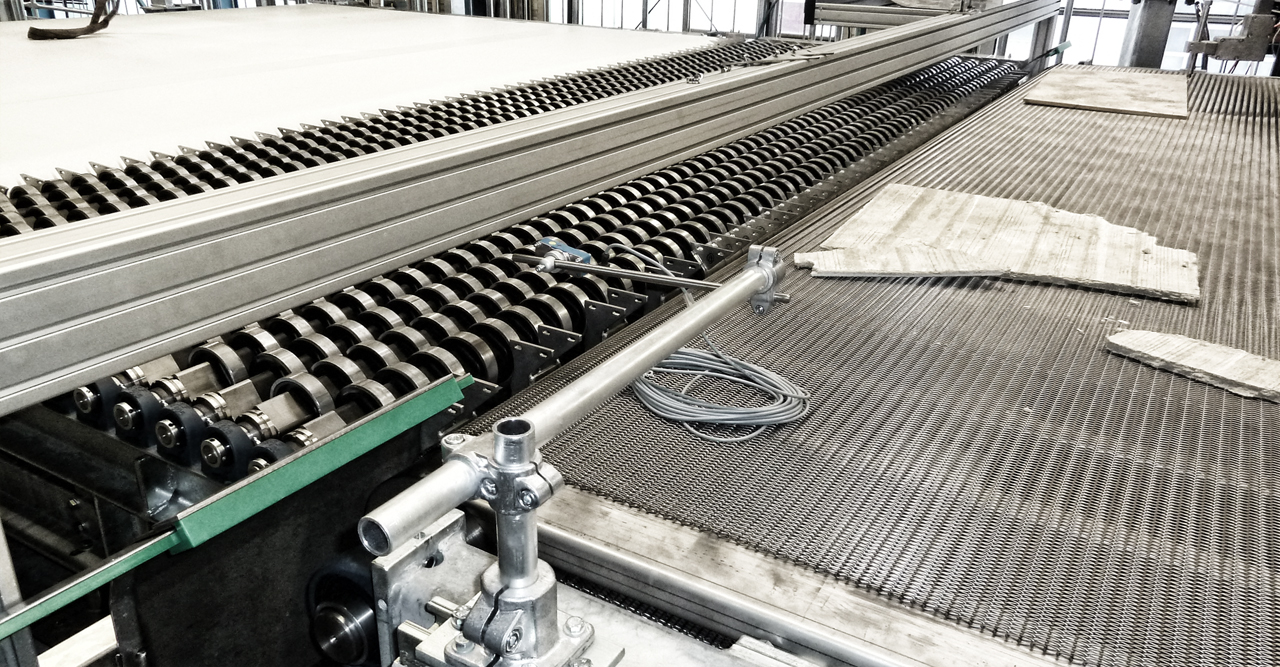 Trans­port­an­lage für Decken­platten